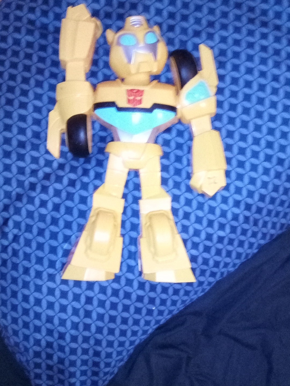 Transforming Yellow Robot Action Figure - Kids Toys